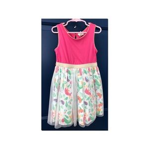 Sweet Heart Rose size 6 pink with colorful birds